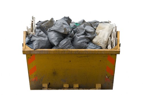 Recycling construction materials at a waste clearance facility